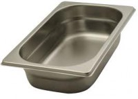 BACINELLA INOX GN 1/4 dimensioni 26,5X16,2 altezza 200 capacità 5,6 lt